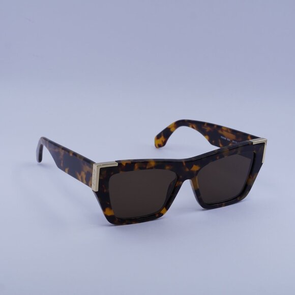 Palm Angels PERI099 HOLLYWOOD 6064 Sunglasses Havana Cat Eye Frame, Brown Lenses - Picture 5 of 11